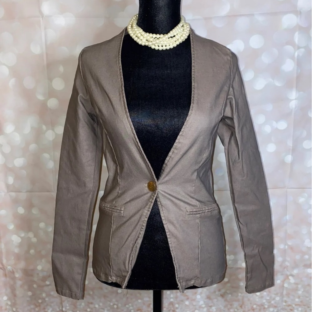 Green blazer w/ cutout back size small